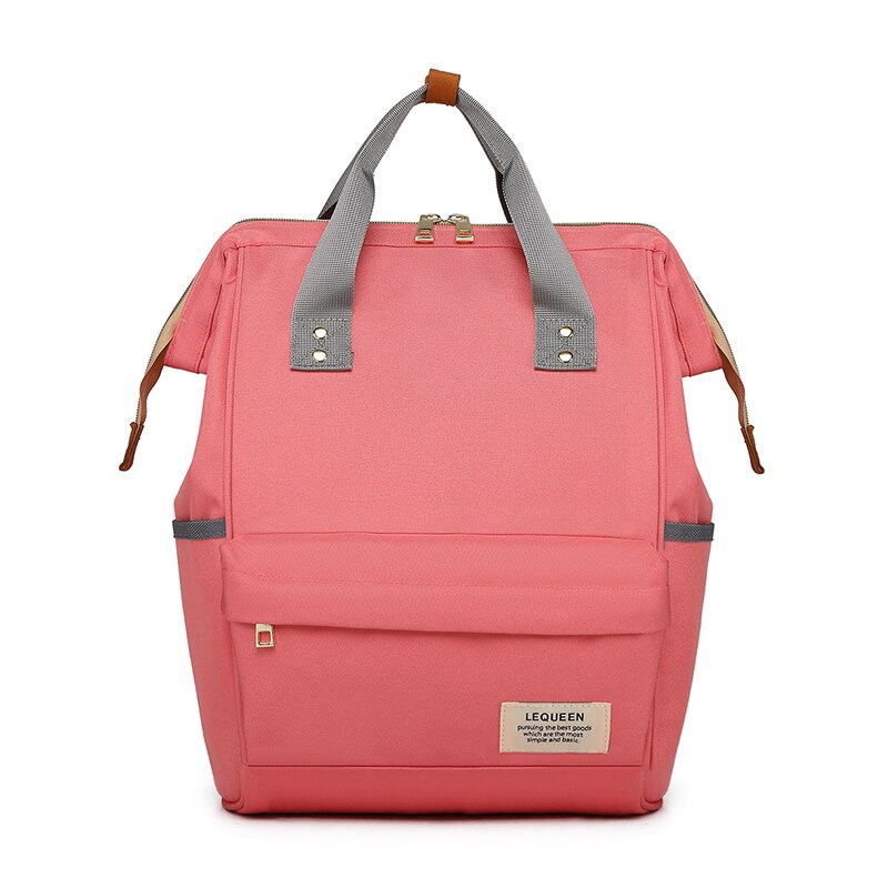 Lequeen Mommy Backpacks Nappy Bags animal bear print Diaper Bags Maternity Backpack Small Waterproof Travel Bag LPJ10: LPB19-pink