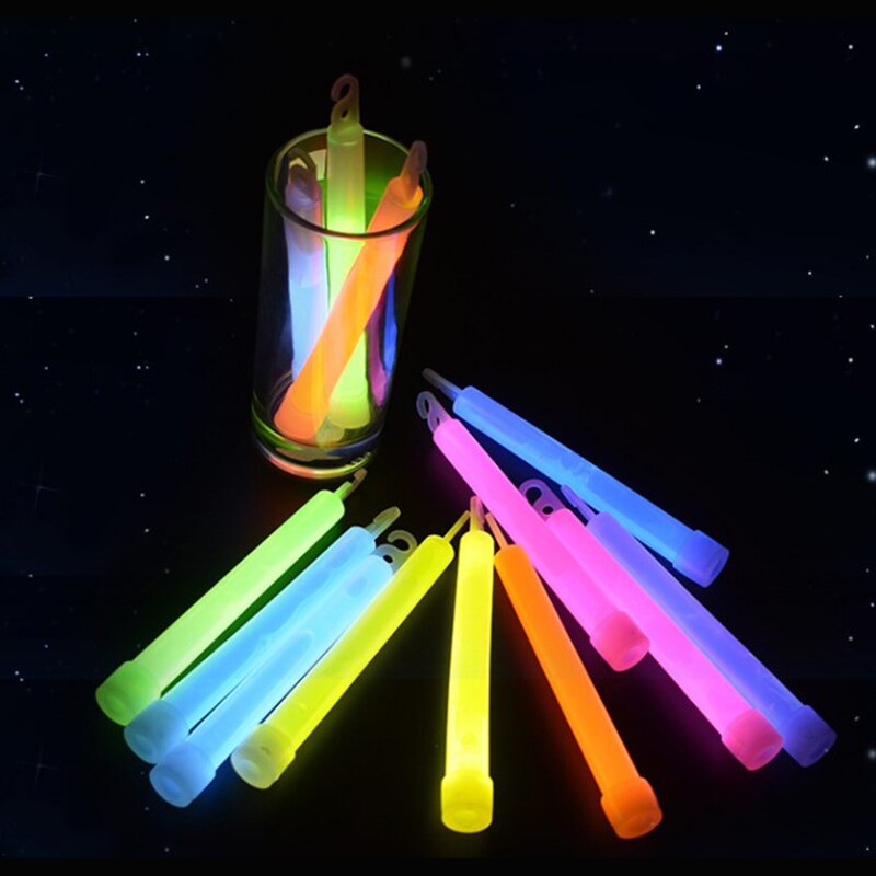 5 unids/lote 6 pulgadas Multicolor Glow Stick luz química Camping emergencia decoración clubes suministros fluorescente