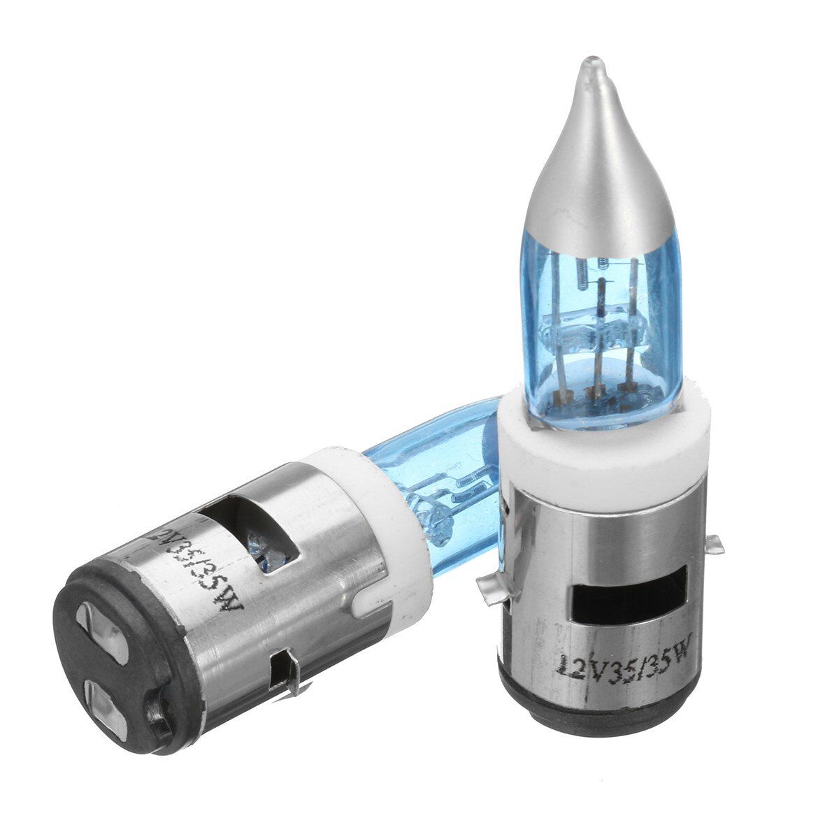 2 uds. BA20D Xenon faro de motocicleta bombilla de luz blanca de alta potencia, Motor, motocicleta 35 W, faro delantero