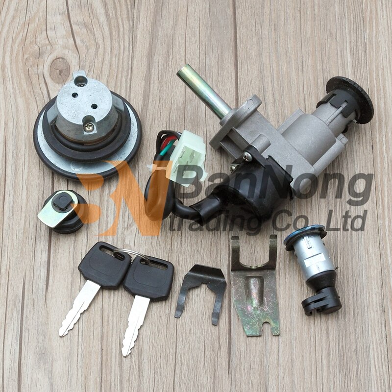 Chinese scooter GY6 parts Scooter Motorcycle Lock sets ignition key for T-Falcon B08 B09 B10 Chinese scooter