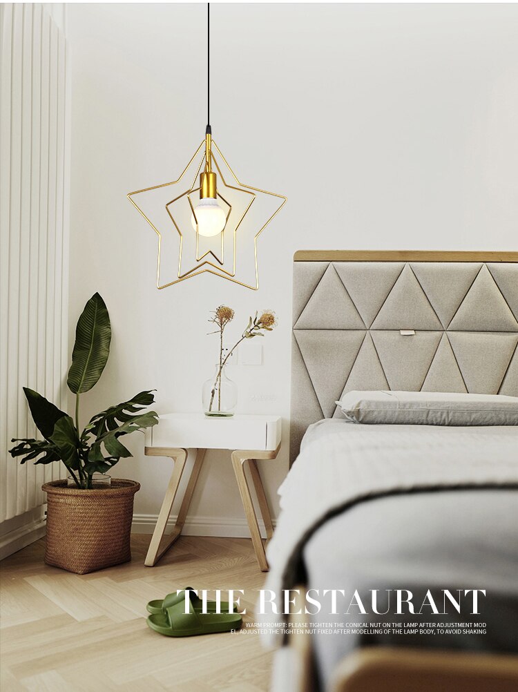 Simple Modern Style Led Lamps Iron Chandelier E27 Bulb Chandeliers Home Lighting Bedroom Decoration Loft Light