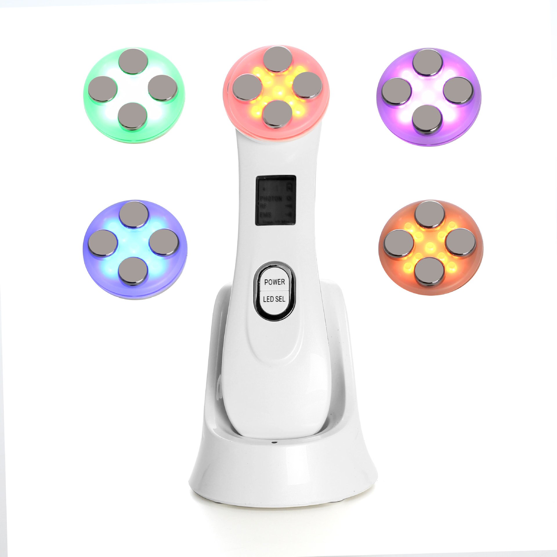 RF ems Therapie Gesicht Farben Photon Behandlung FÜHRTE Schönheit Licht Haut Hebe Straffen Anti Gesichts Falten Mikrostrom Gerät Spa