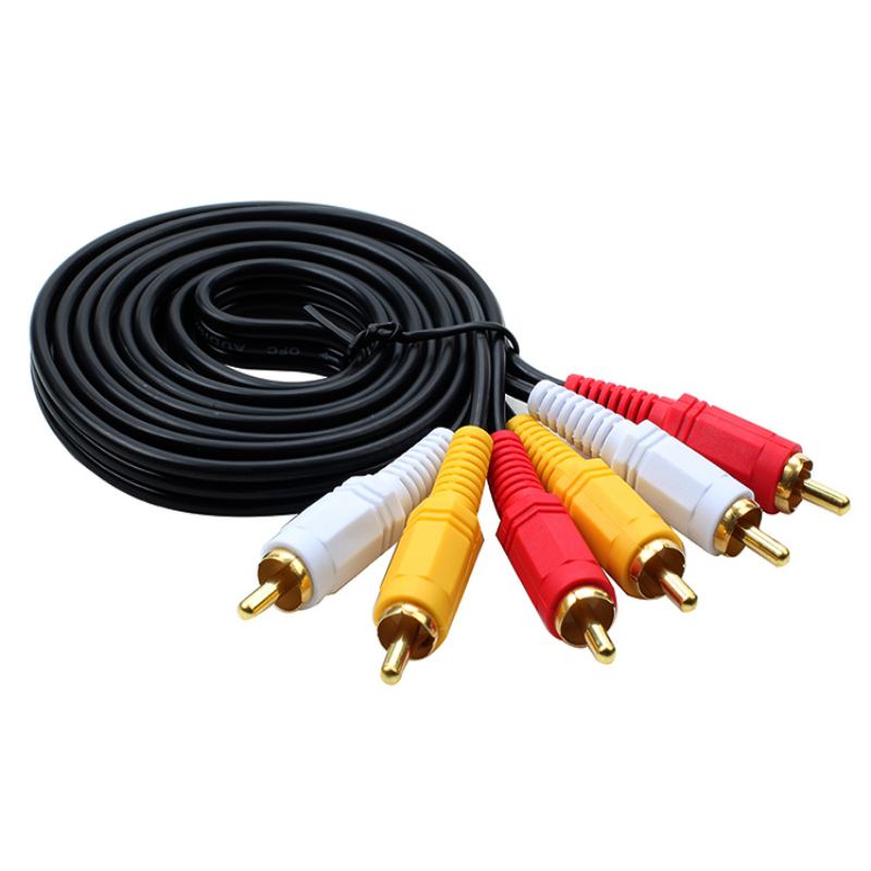 Cable AV de Audio y vídeo compuesto de 3 RCA a 3 RCA, enchufe macho a macho, conectar TV, cámaras DVD, , 20m