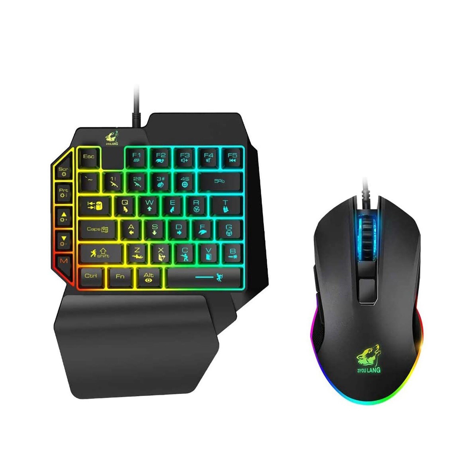 Gaming Keyboard Mouse Gamer Set 3200DPI RGB Backlit Computer Mouse Ergonomics Keyboard Gaming Mouse For PC Laptop Games In stock