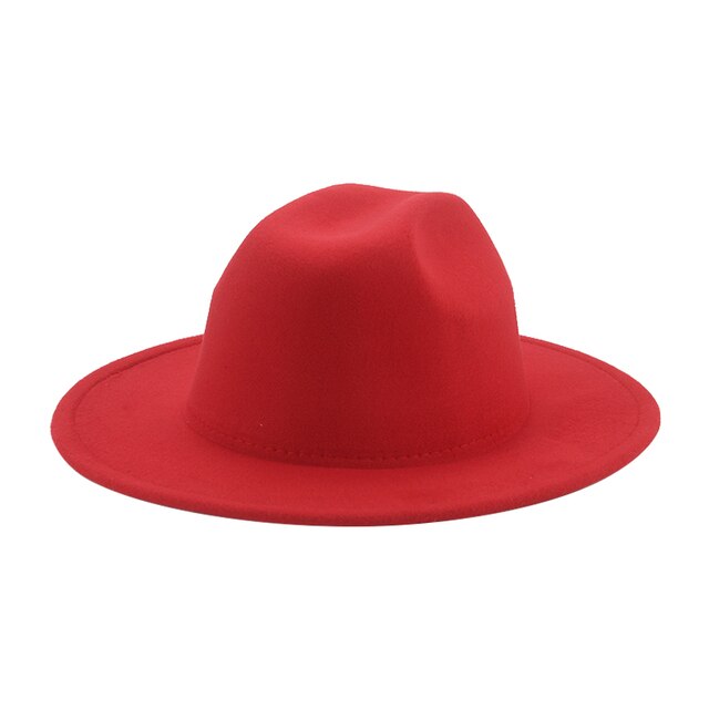Cappelli da donna Fedora Panama tesa larga 9.5cm grigio cachi Jazz berretti da uomo abito invernale Fedora cappelli da uomo pamacao Y Tocados Para Bodas: 17