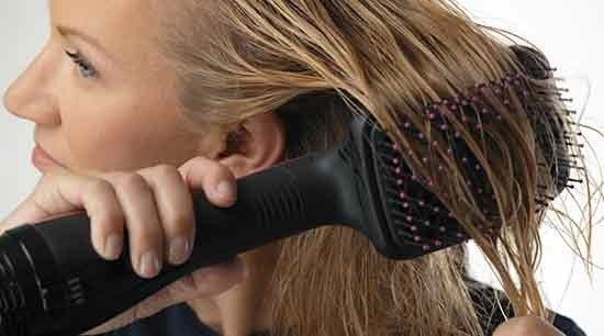 SPAZZOLA ELETTRICA ASCIUGACAPELLI PHON E LISCIANTE 2 in 1 PROFESSIONALE MNY-512