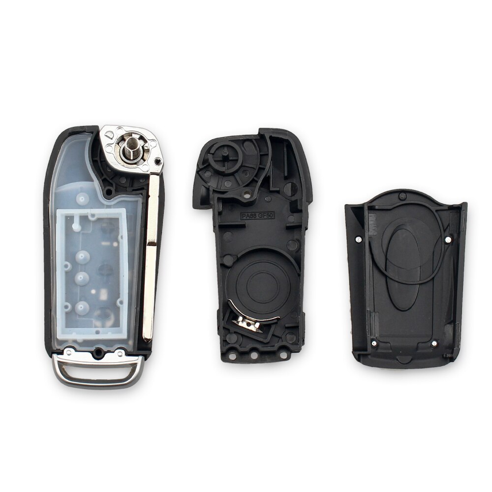 KEYYOU Modified 3 Buttons Flip Folding Uncut Car Remote Blank Key Shell Fob For Ford Focus Fiesta C-Max S-Max Ka Mondeo Galaxy