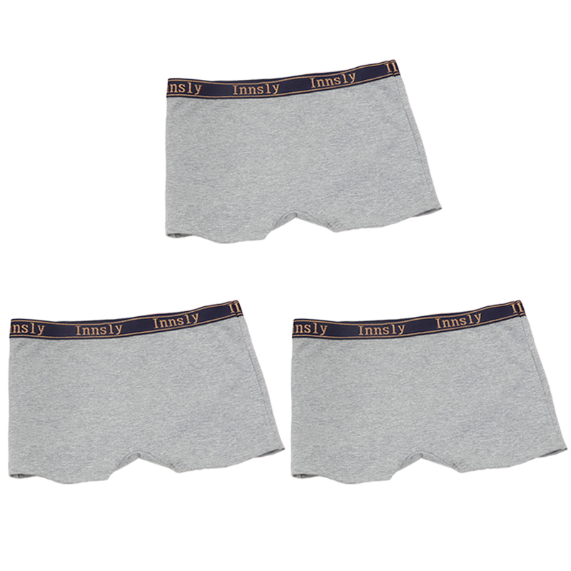 3 stks/set Vrouwen Boyshort Boxer Katoen Witte Onderbroek Elastische Big Size Slipje Vrouwelijk Ondergoed Beschermende Shorts Onder De Rok: XXXL / Sky Blue