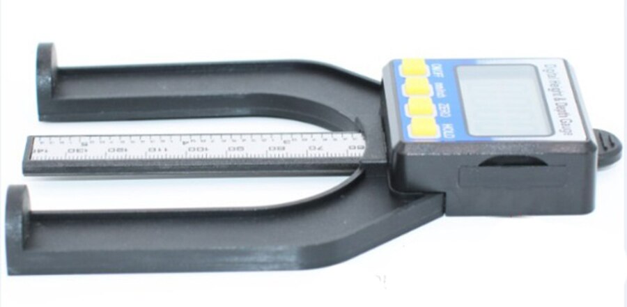 Digital Depth Caliper height gauge Digital Tread Depth Gauge LCD Magnetic Self Standing Aperture 0-80mm