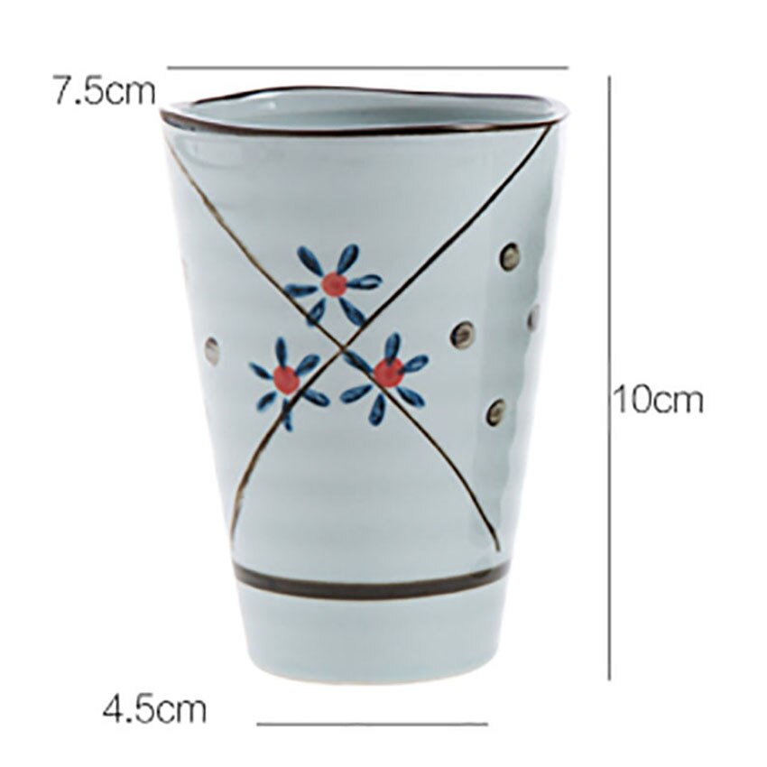 Porcelain Ceramic Drinkware ceramic water cup retro hand-painted cups Japanese style tea set small teacup cup tea