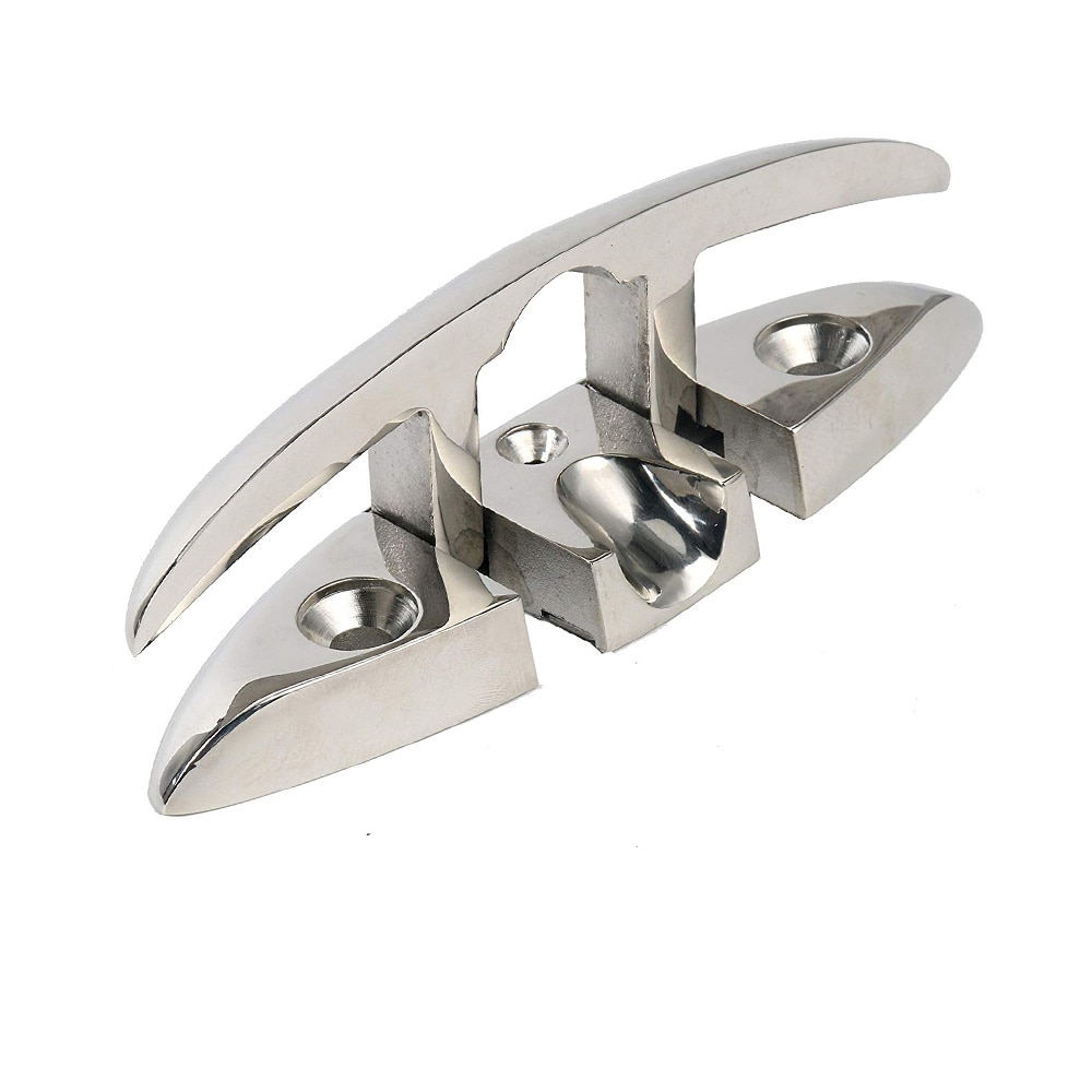 Marine Boot Flip Up 6 inch Vouwen Cleat Dock Roestvrij Stalen Bevestigingsmiddelen Pull Up Cleat Dock Boot Accessoires