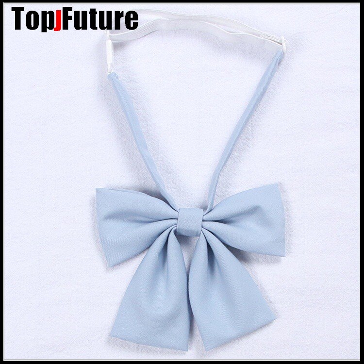 Japanese School JK Uniform Bow Tie For Girls Butterfly Cravat Solid Color School Sailor Suit Uniform Accessories Flowers Tie: Green
