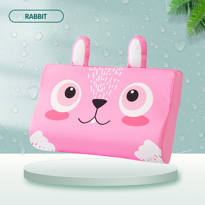Baby Pillows Toddler Summer Foam Bed Pillows Breathable Slow Rebound Baby Cartoon Neck Nursing Pillow Travel Cushion Bedding