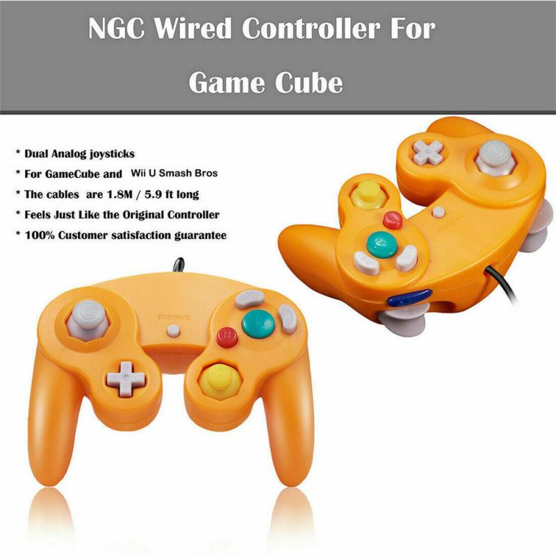 Mando NGC para Nintendo Gamecube, Mando de juego para GC y Wii U, Control preciso, mando cómodo con cable