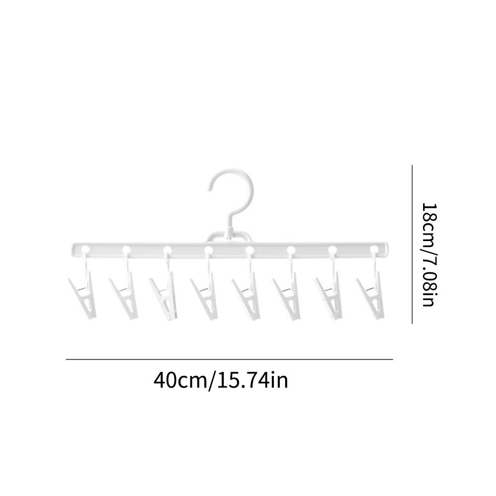 5 pz 8 Clip Calzini Stendino Antivento Antiscivolo Clip di Asciugatura Multi-Funzione di Plastica Vestiti Stendino Balcone