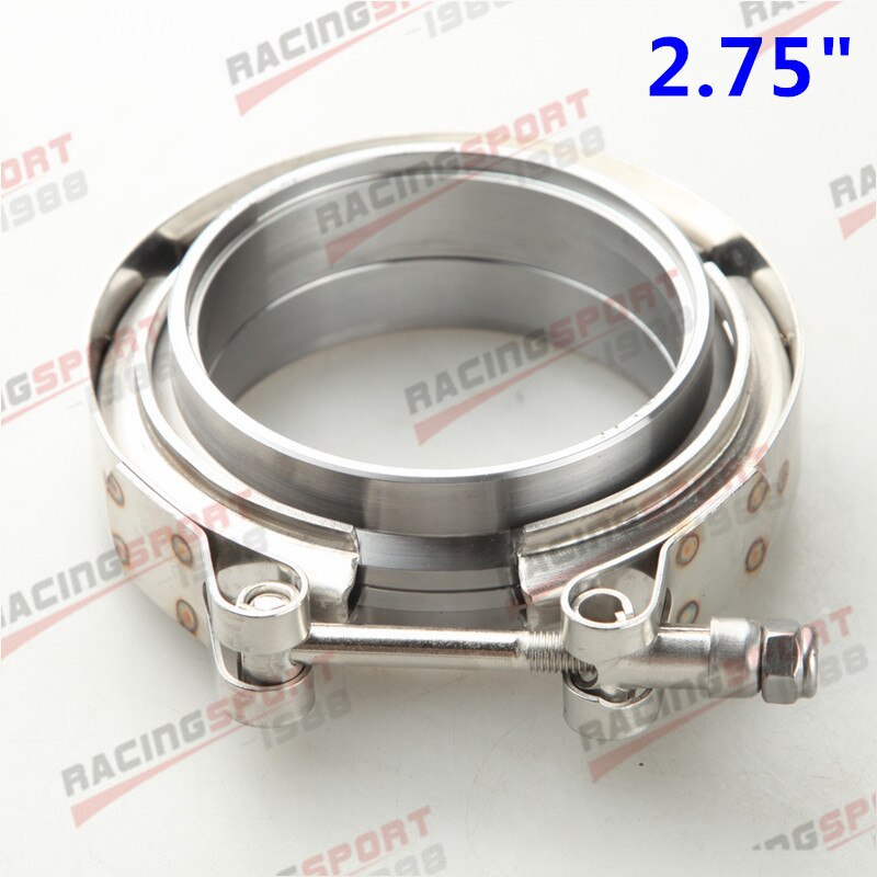 1.5 "1.75" 2 "2.25" 2.5 "2.75" 3 "3.5" 4 "Turbo échappement v-band pince et acier doux mâle/femelle bride Kit: 2.75 Inch
