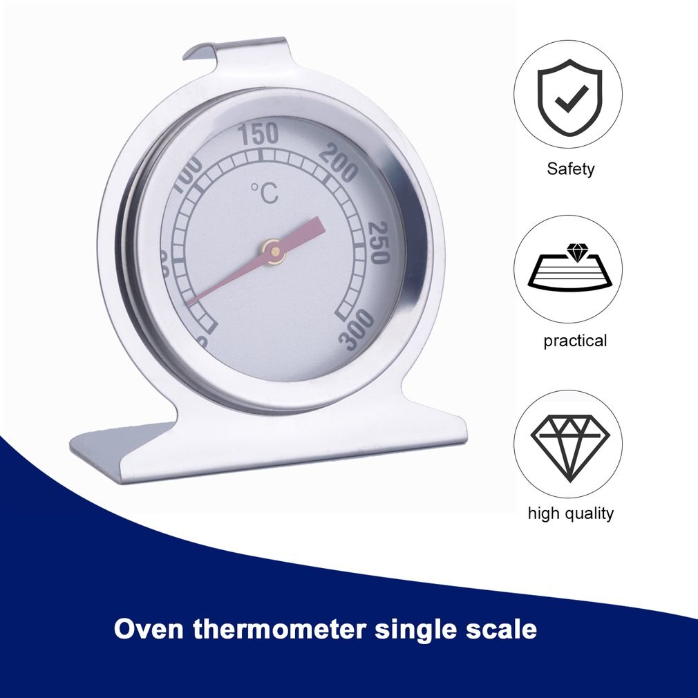 Stainless Steel Dial Oven Thermometer Cooking Termometer Grill Food Meat Thermometer Adjustable Stand Up Hange Kitchen Thermomer