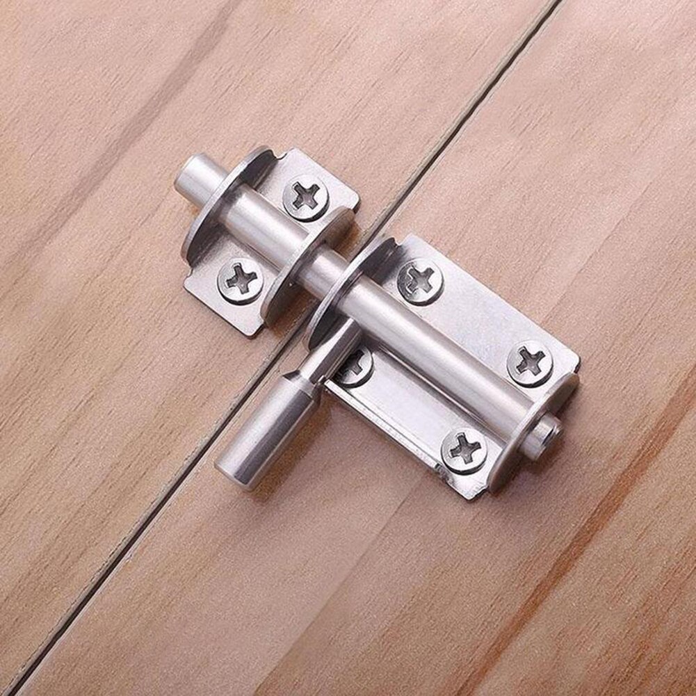 Door Bolts Latch Stainless Steel Bold Rod Stable Anti-pull Flat Bottom Security Anti-theft Sliding Door Locks Accessories