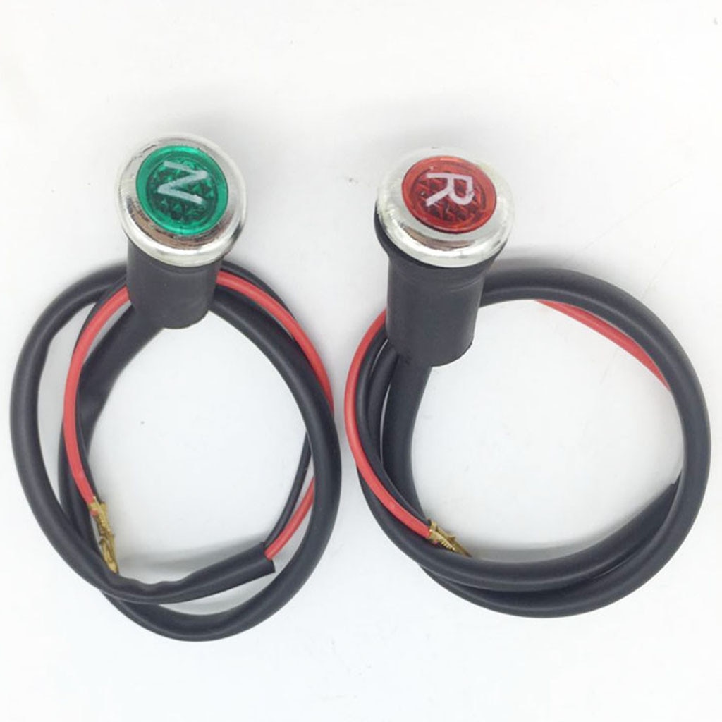Indicador de luz neutra y inversa ATV, para 90/110/125/150/200/250/300cc ATV Quad Sunl/Taotao/Eagle/Loncin DC 12V, 2 uds.