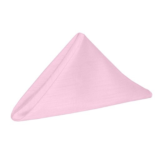 Servetdoek, bruiloft, bruidsdouche, verjaardag, jubileum, vrijgezellenfeest, kerstroos, tafeldecoratie: Roze