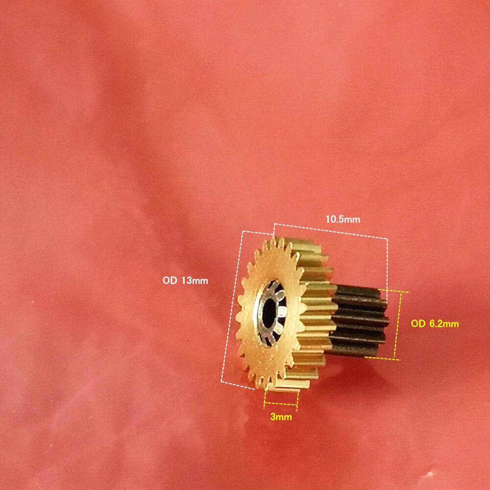 0.5M Turbine worm set Small dual gear Copper/POM-White material