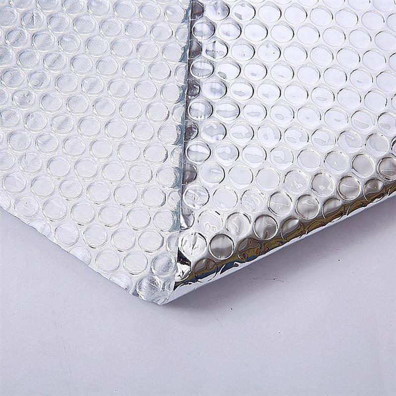 1 Roll Thick 1.2M Width Car Sunshade Aluminum Foil Cover Bubble Heat Insulation Film Roof Insulation Film For Car