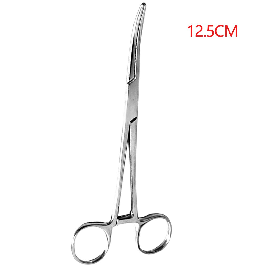 Scissors Pliers Fishing Curved/ Straight Tip Hemostat 12.5cm Haemostatic Locking Clamps Forceps Stainless Steel: 12.5cm Curved Type