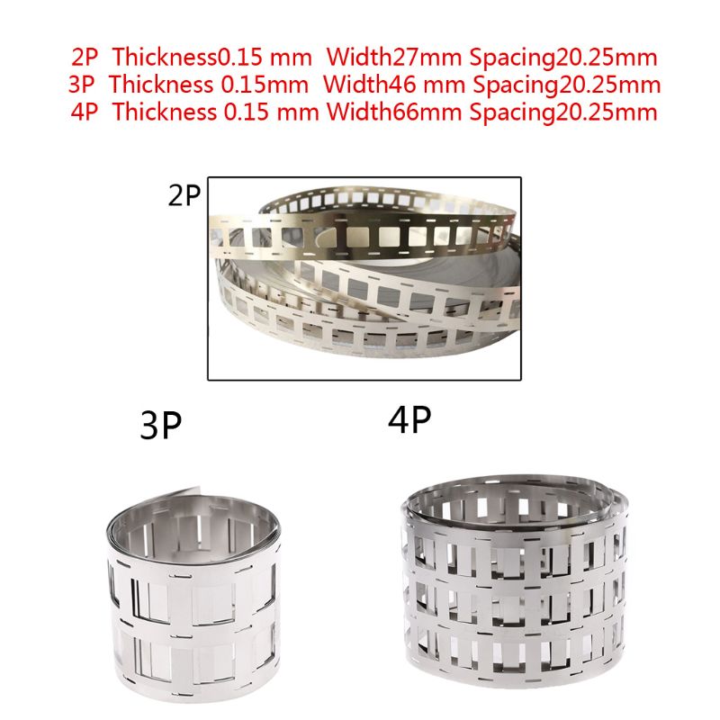 Bande en acier plaqué Nickel pur 2/3/4P, épaisseur de 0.15mm pour soudage par points