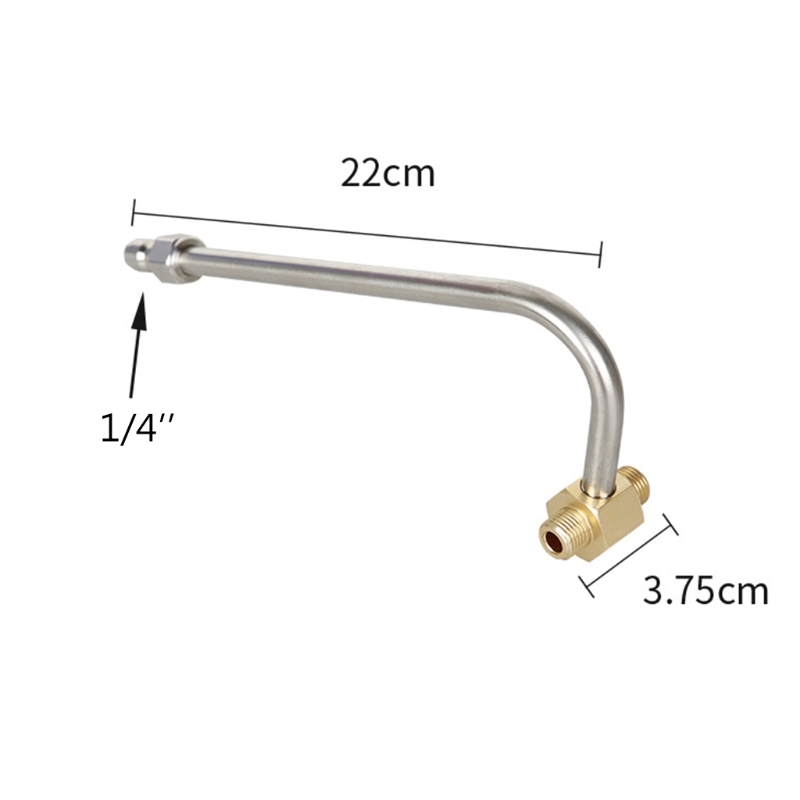 High Pressure Lotus Nozzle Double-head Rotatable Turbo Nozzle Gutter Cleaner Attachment for Pressure Washer Cleaning