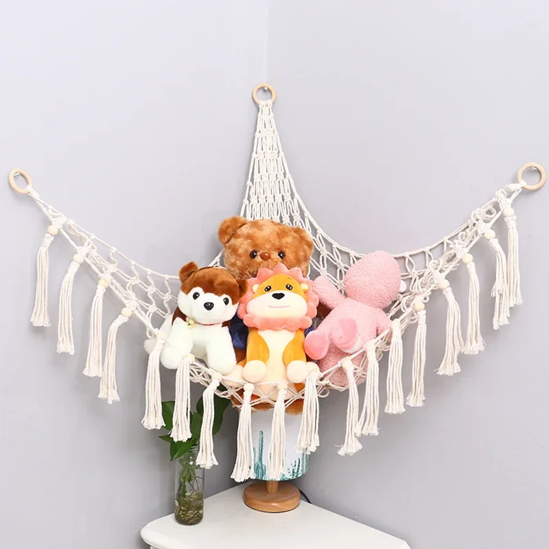Boho Hangmat Net Speelgoed Opslag Kinderkamer Opslag Decoratie Speelgoed Knuffels Speelgoed Hangmat Net Organiseren Opslag Hangmat