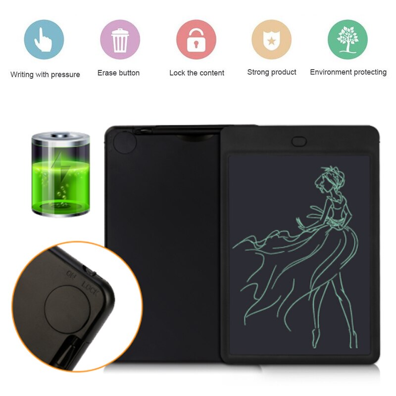 Writing Tablet for Drawing Drawing Tablet/Pad/Board For Kids LCD Computer Peripherals Notepad ABS Graphics Tablet Handwriting