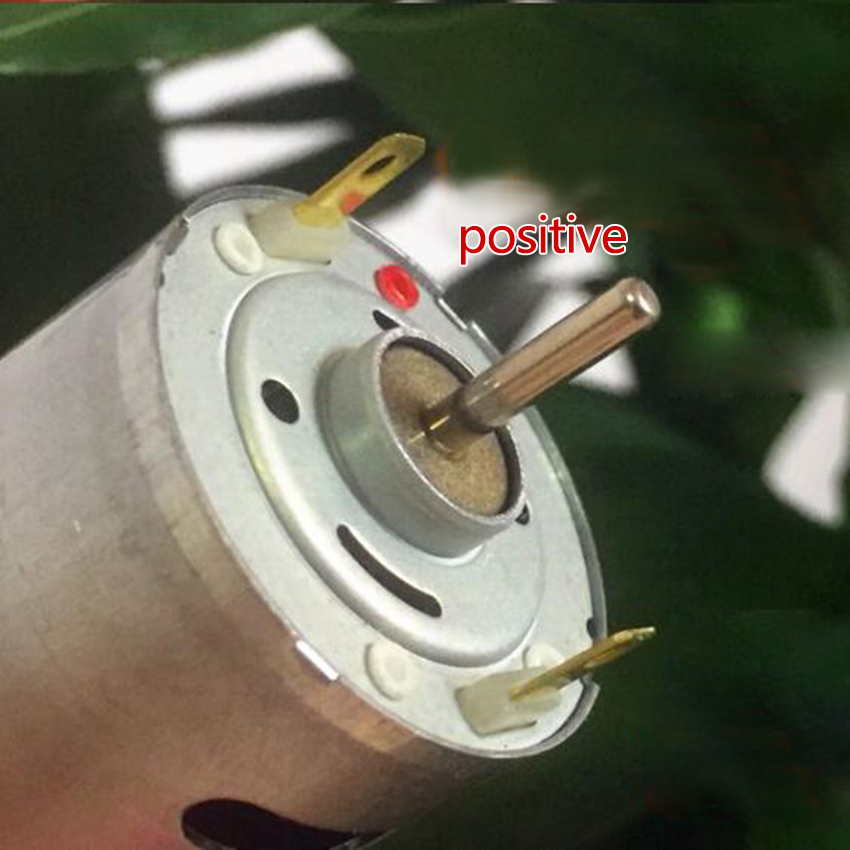 Rs -385sh-20480a dc 3-18v kullbørste minimotor dobbel ende utgangsaksel bilateralt aksel 12v 10350 rpm til rc modell gjør-det-selv deler