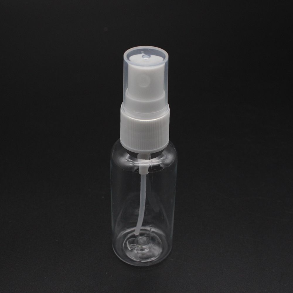 Vit genomskinlig plastsprayflaska parfym parfymflaska för kvinnor påfyllningsbar atomizer 30ml tomma kosmetiska behållare