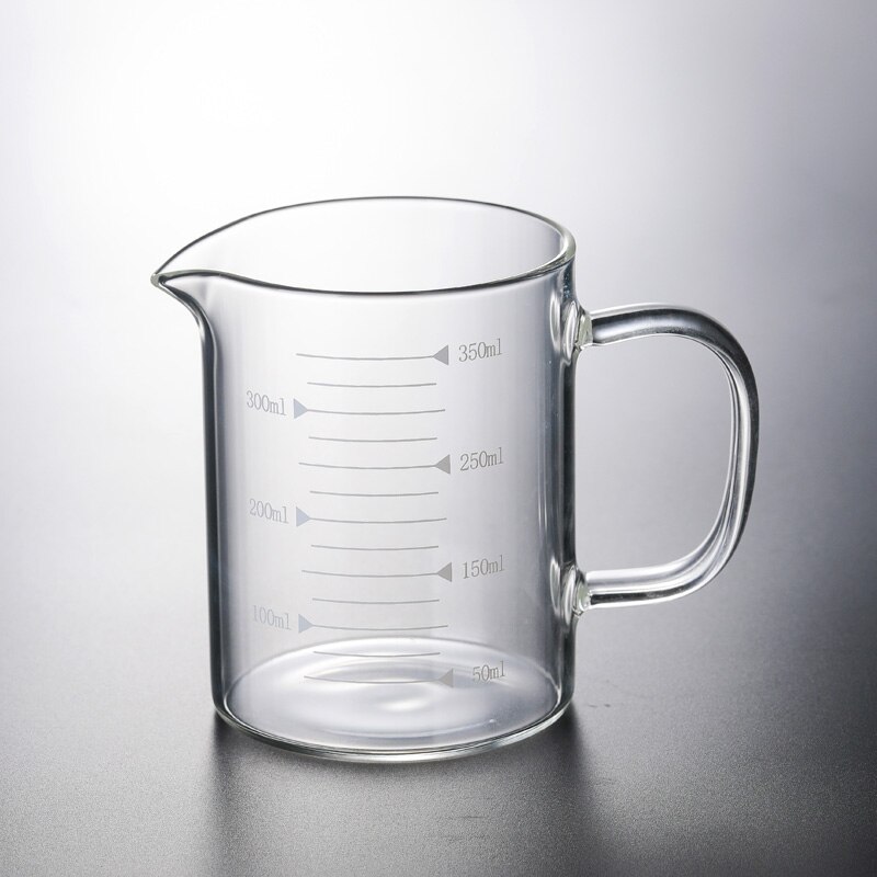 250ml-500ml Glass Transparent Measuring Cup Cooking Tools Container Measuring Cup Measuring Liquid Bakeware Kitchen Accessories: 350 ML