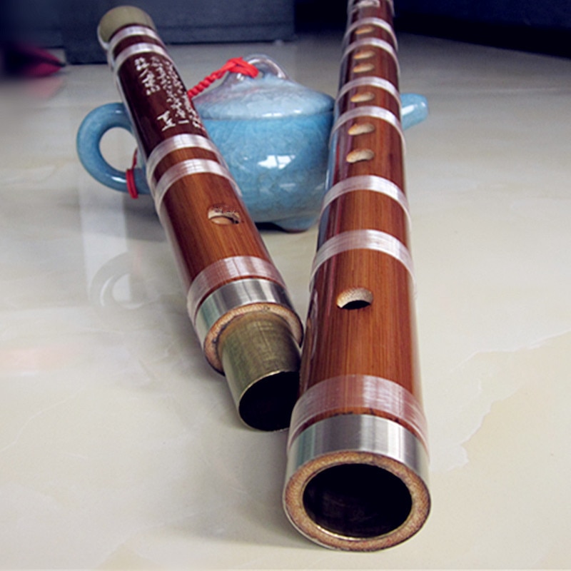 Traditionelle Chinesische Dizi Flte Schwarz Bambus Tonart D   Holzblasinstrument Fr Anfnger & Profis
