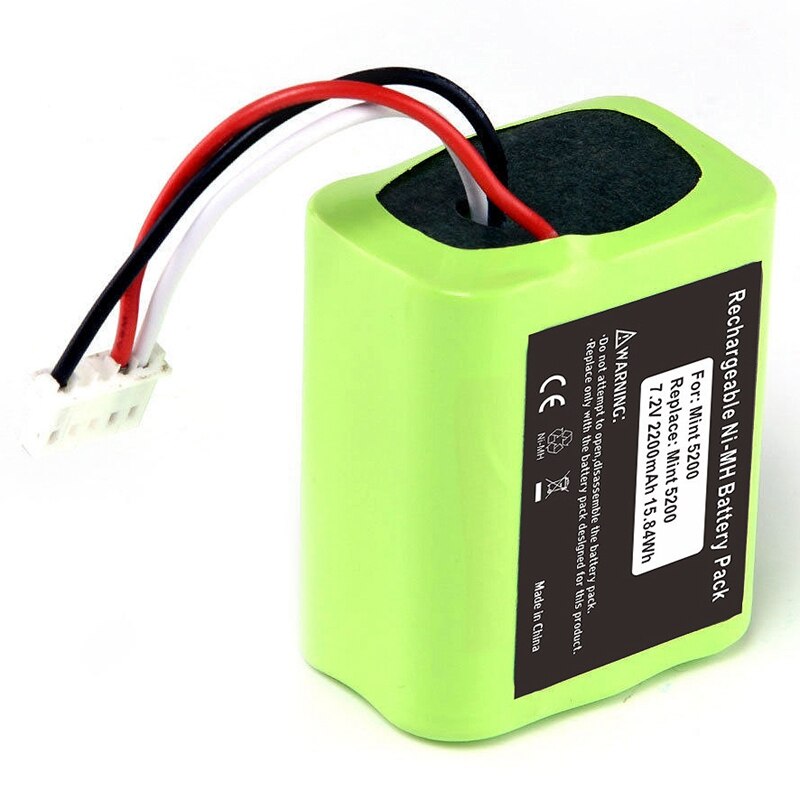 7.2V 2200Mah Replacement Battery Compatible For Irobot Braava 320/321 & Mint 4200/4205