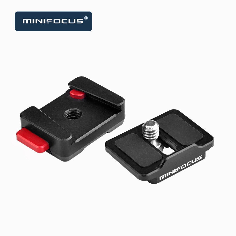 Mini plaque de dégagement rapide 1/4 "support à vis pour caméra caméscope trépied tête de boule Plate-forme moniteur de champ bras magique LED lumière vidéo