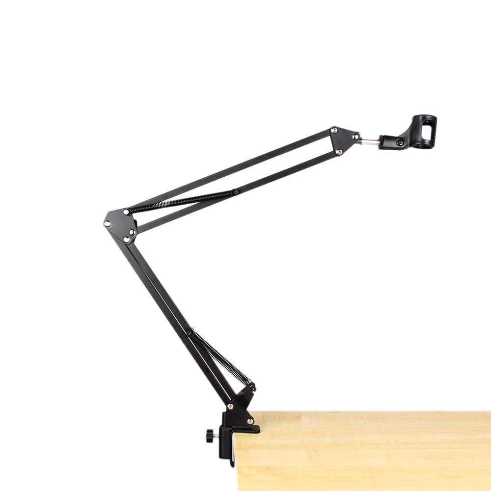 Microphone Suspension Mic Clip Adjustable Boom Studio Scissor Arm Stand
