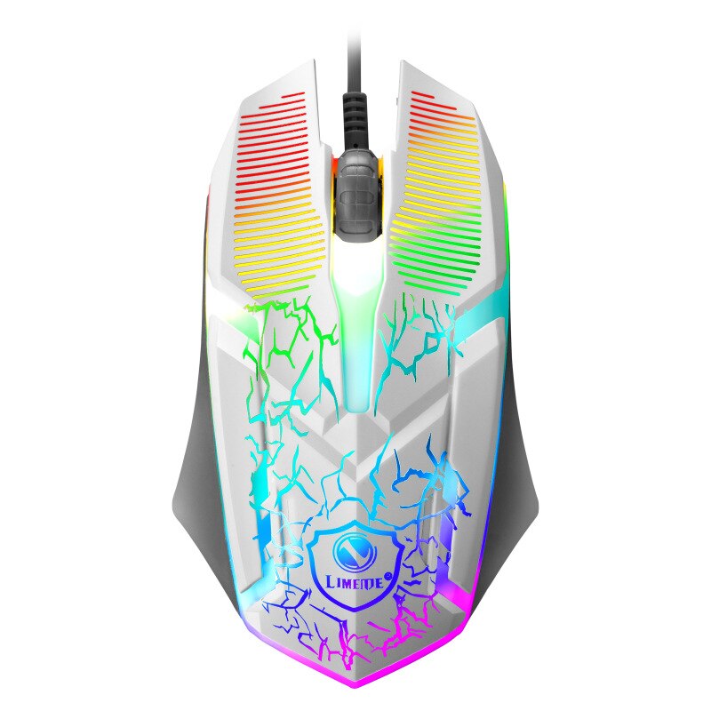 Gaming Colorful Wired Mouse USB Wired Desktop Laptop Gaming Mouse RGB Luminous Mouse Office Computer Accessories: Default Title