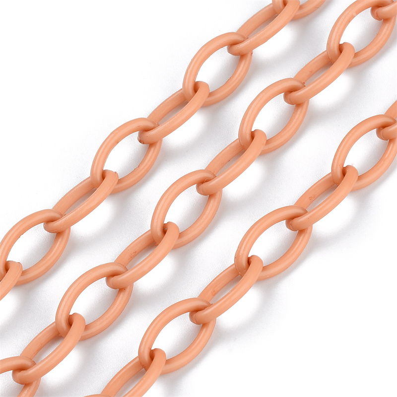 10pz Macaron catena creazione di gioielli accessori collana fatta a mano braccialetto corda catena di plastica colori isolati risultati dei gioielli: Grigio