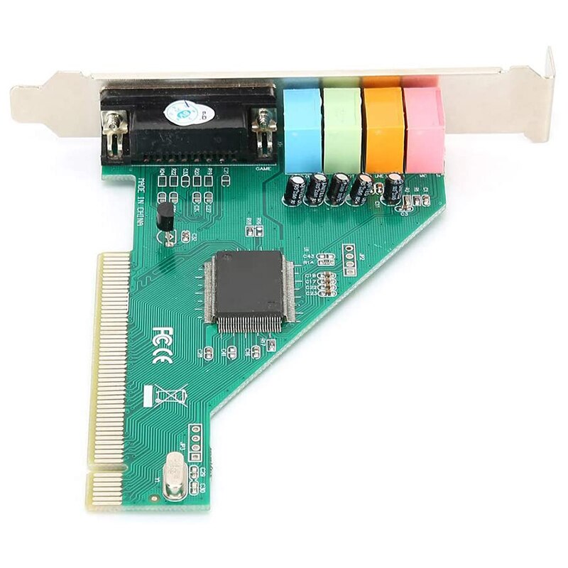 4X Carte Son PCIe 5.1, Carte Surround PCI Audio Stéréo 3D avec Haute