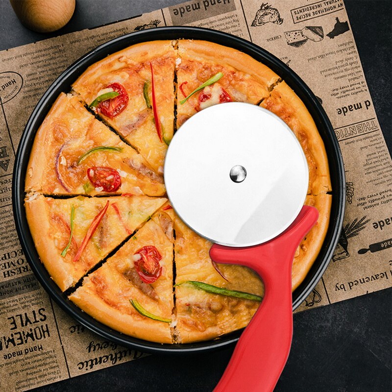 Rvs Professionele Pizza Wiel Mes Cutter Slicer Home Pizza Kookplaat Gereedschap Keukengereedschap Pizza Gereedschap