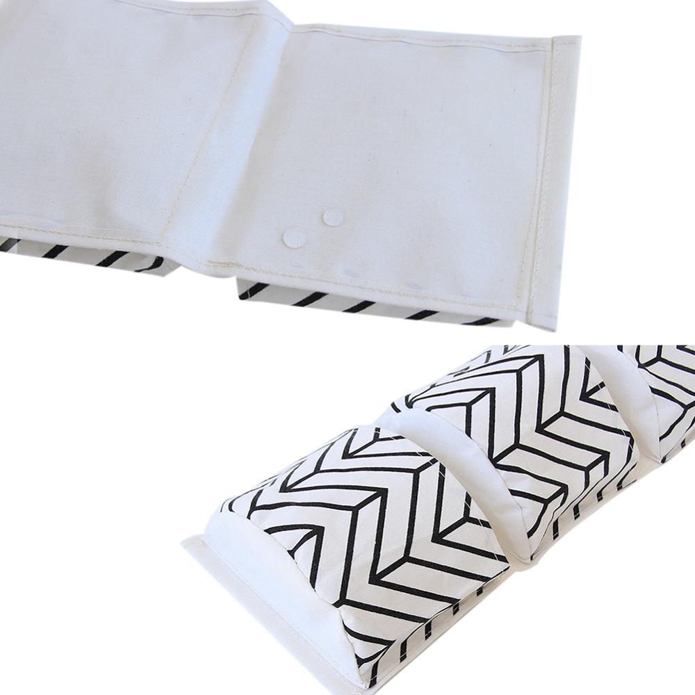 Cotton Cloth Storage Hanging Bag Over the Door Closet Organizer 3 Pockets Wall Hanging Storage Bags For Bedroom Kitchen/Bathroom