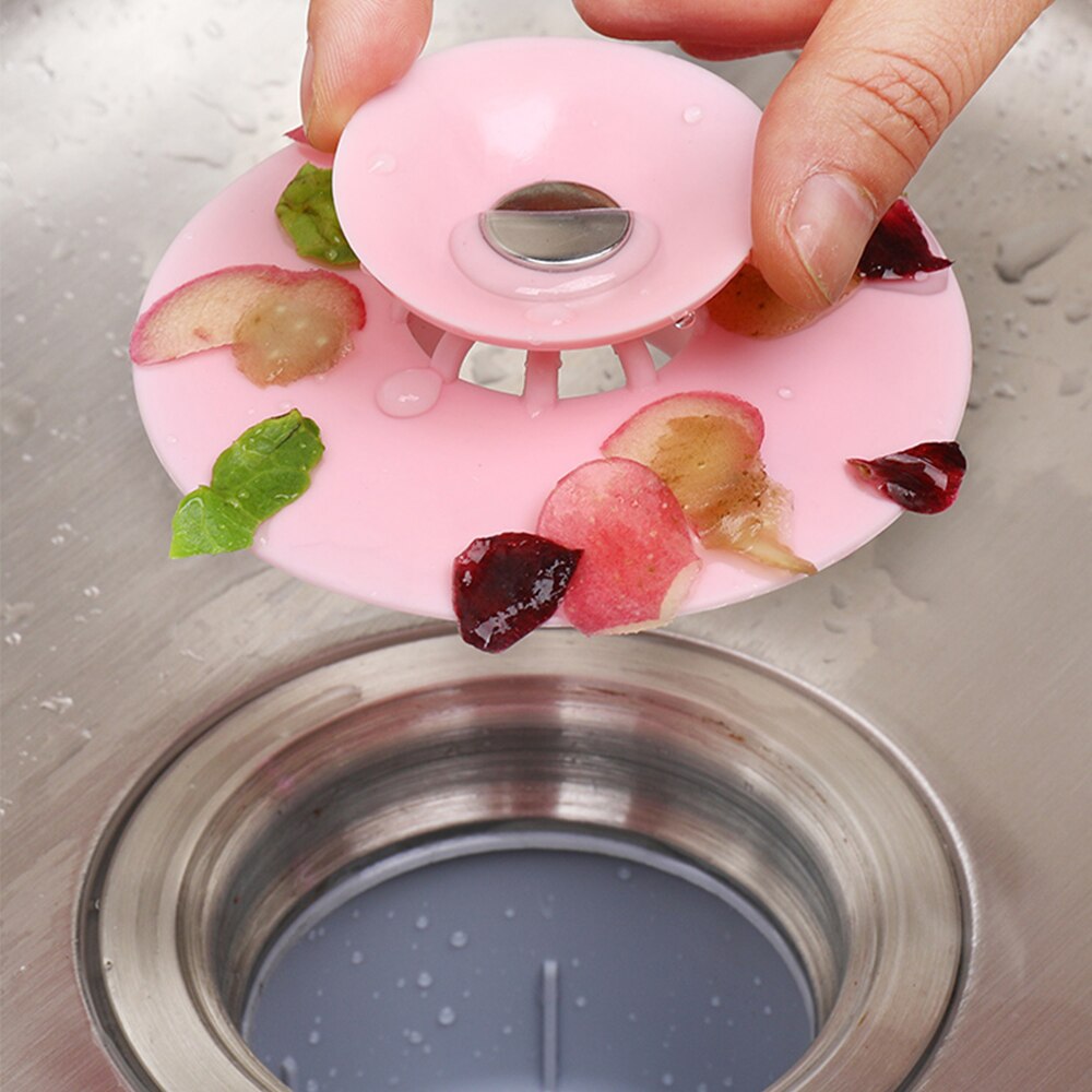 2 Stuks Silicone Druk Type Zwembad Plug Afvoerputje Plug Water Keuken Filter Badkamer Deodorant Stop Netto Universeel Type
