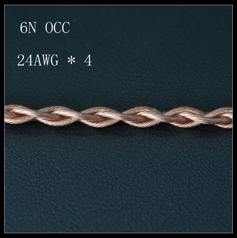 Headphone Upgrade Cable - 4 Core Thick OCC 6N - MMCX 0.78mm Connector - 1.42mm*4