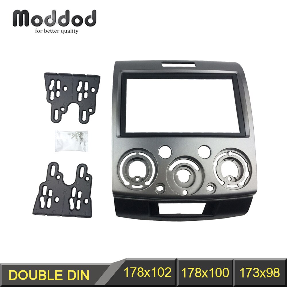 Panel de Radio estéreo para Ford Everest Ranger, Mazda BT-50, BT50, doble 2 Din, moldura de instalación para salpicadero, Kit de placa frontal con bisel