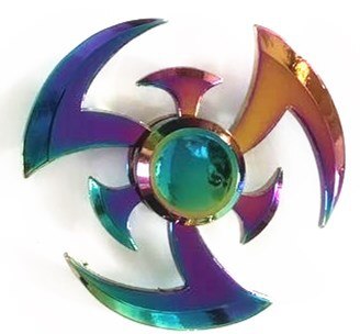 Colorful Adult Anxiety Decompression Fingertip Spinner Children's Toys Manufacturers Spot -selling Finger Spinner: violet