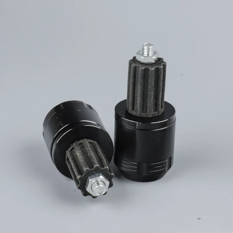 7/8" 22mm Universal Motorcycle Handle Bar End Handlebar Grips Ends Sliders Plug Slider Counterweight: Black