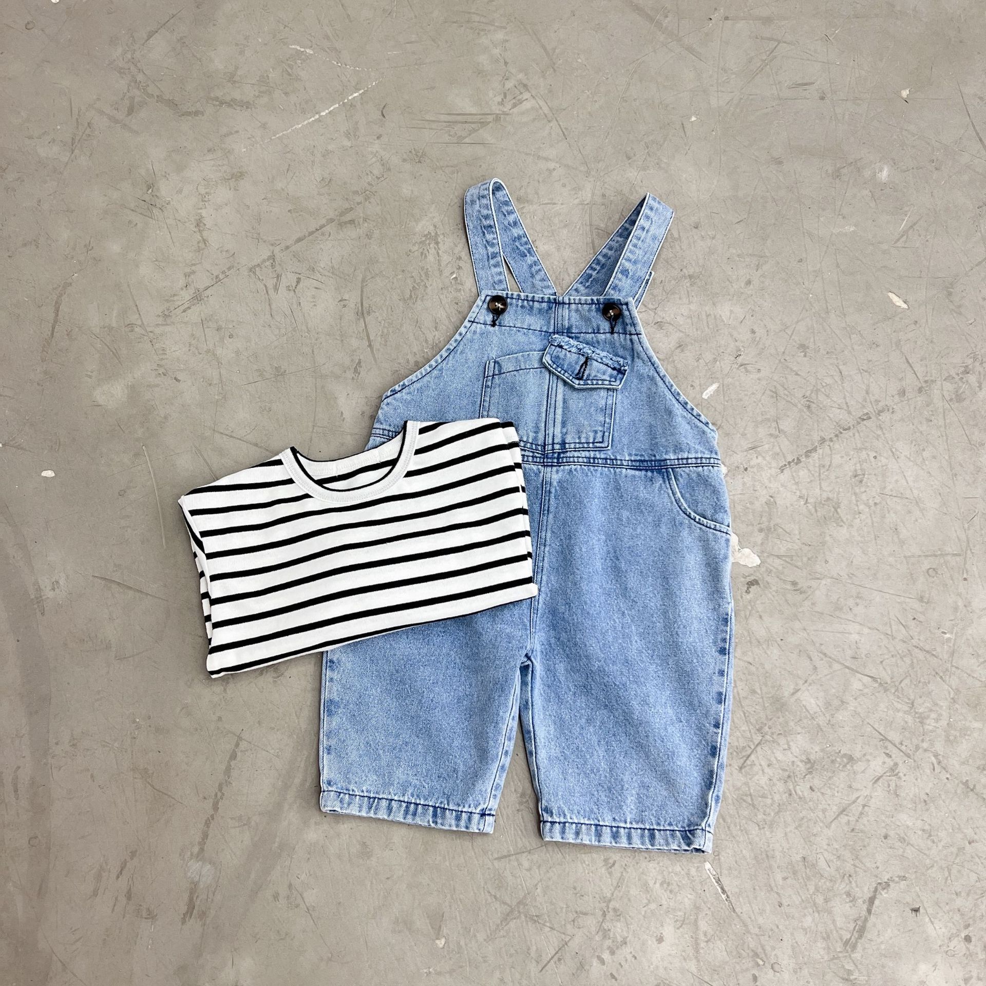 Spring New Baby tute pantaloni neonati ragazze bambini pantaloni in cotone Toddler manica lunga Stripe top Set tute tute