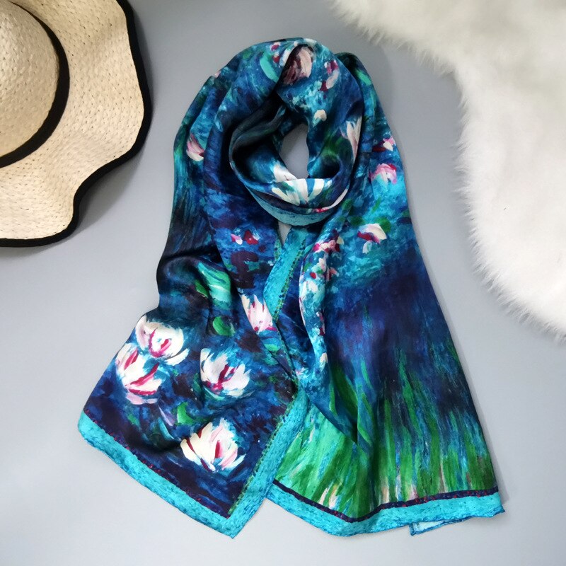 Foulard Poncho en soie pour femmes et hommes | Écharpe 100% en soie véritable, écharpes de de luxe et de styliste